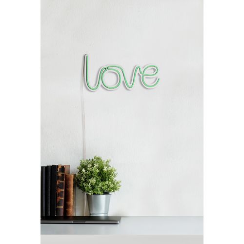 Wallity Ukrasna plastična LED rasvjeta, Love - Green slika 4