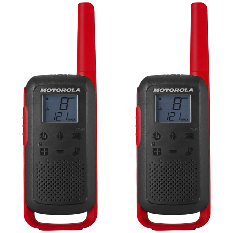 Motorola Motorola Walkie Talkie, domet 8 km, 16 kanala, crvena – TLKR T62 RD image