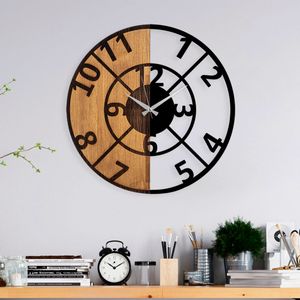 Wallity Ukrasni drveni zidni sat, Wooden Clock - 57