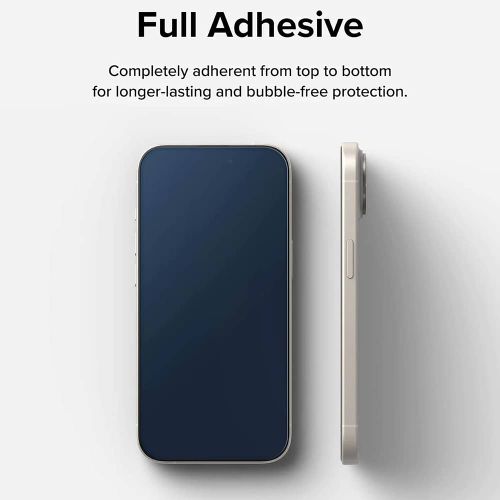 Ringke - Cover Display kaljeno staklo za iPhone 15 Plus - crno slika 4