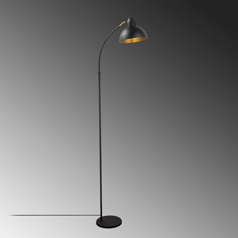 Varzan - Crna Antikna Podna Lampa 10855 slika 6