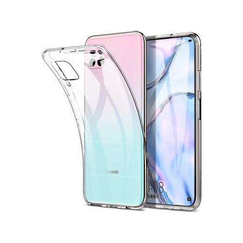 Maska silikonska Ultra Thin za Huawei P40 Lite/Nova 6 SE transparent slika 1