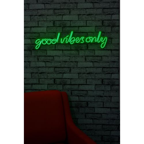 Wallity Ukrasna plastična LED rasvjeta, Good Vibes Only - Green slika 11