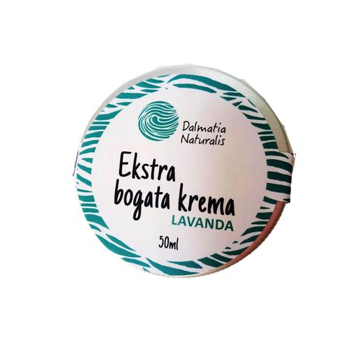 Dalmatia Naturalis Ekstra bogata krema lavanda 50 ml slika 1