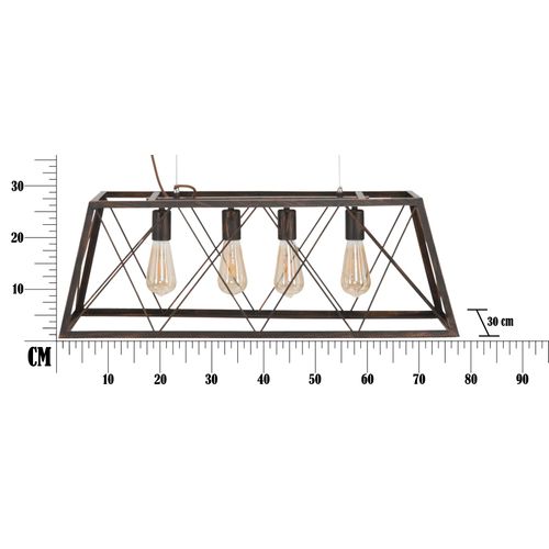 Mauro Ferretti Stropna svjetilka industry cm 78x30x26,5 slika 6