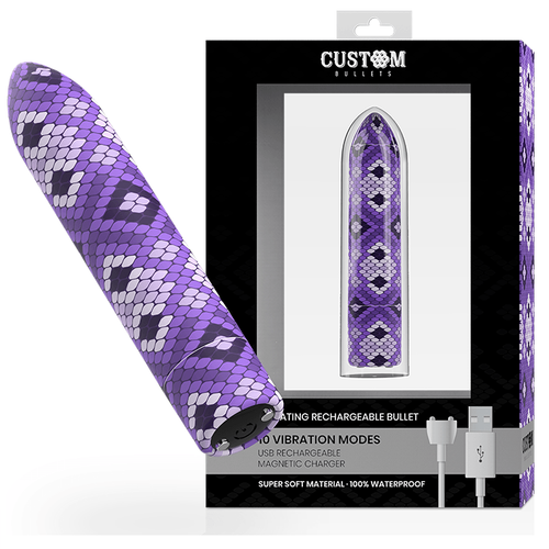 Custom Bullets Snake Lilac Vibrator slika 8