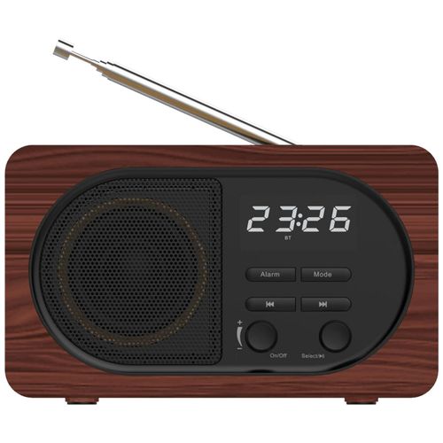 MeanIT Bežični zvučnik, Radio Alarm Sat, Bluetooth, 5W - B4 slika 3