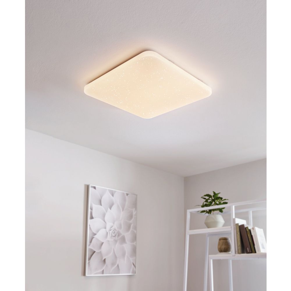 Eglo Frania Plafonjera LED 49,5W, 530x530mm, Bijela/Kristal slika 2