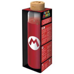 Nintendo Super Mario Bros silicone cover glass bottle 585ml