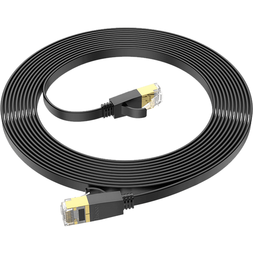 hoco. Mrežni kabl, CAT6, Gigabit Ethernet, flat, 5 met., crna - US07 General, 5 met. slika 3