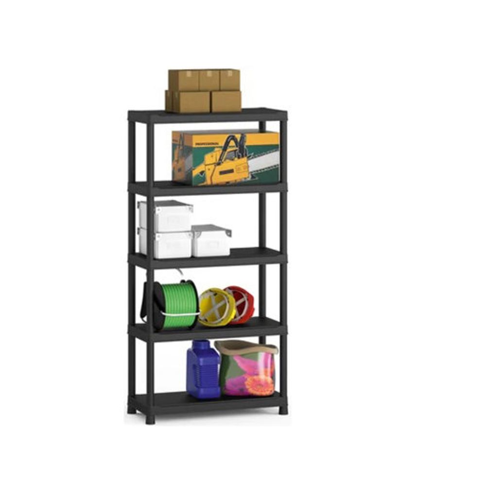 Keter Polica 275kg/5 crna PVC PLUS SHELF KIS slika 3