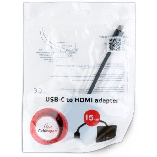 A-CM-HDMIF-01 Gembird USB-C to HDMI adapter, black (A-CM-HDMIF-03) FO A slika 2