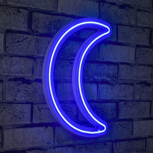 Wallity Ukrasna plastična LED rasvjeta, Crescent - Blue slika 9