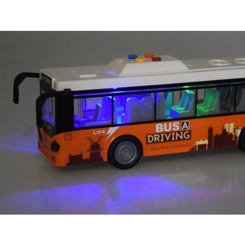 Narančasti autobus 1:16 s otvaranjem vrata slika 5