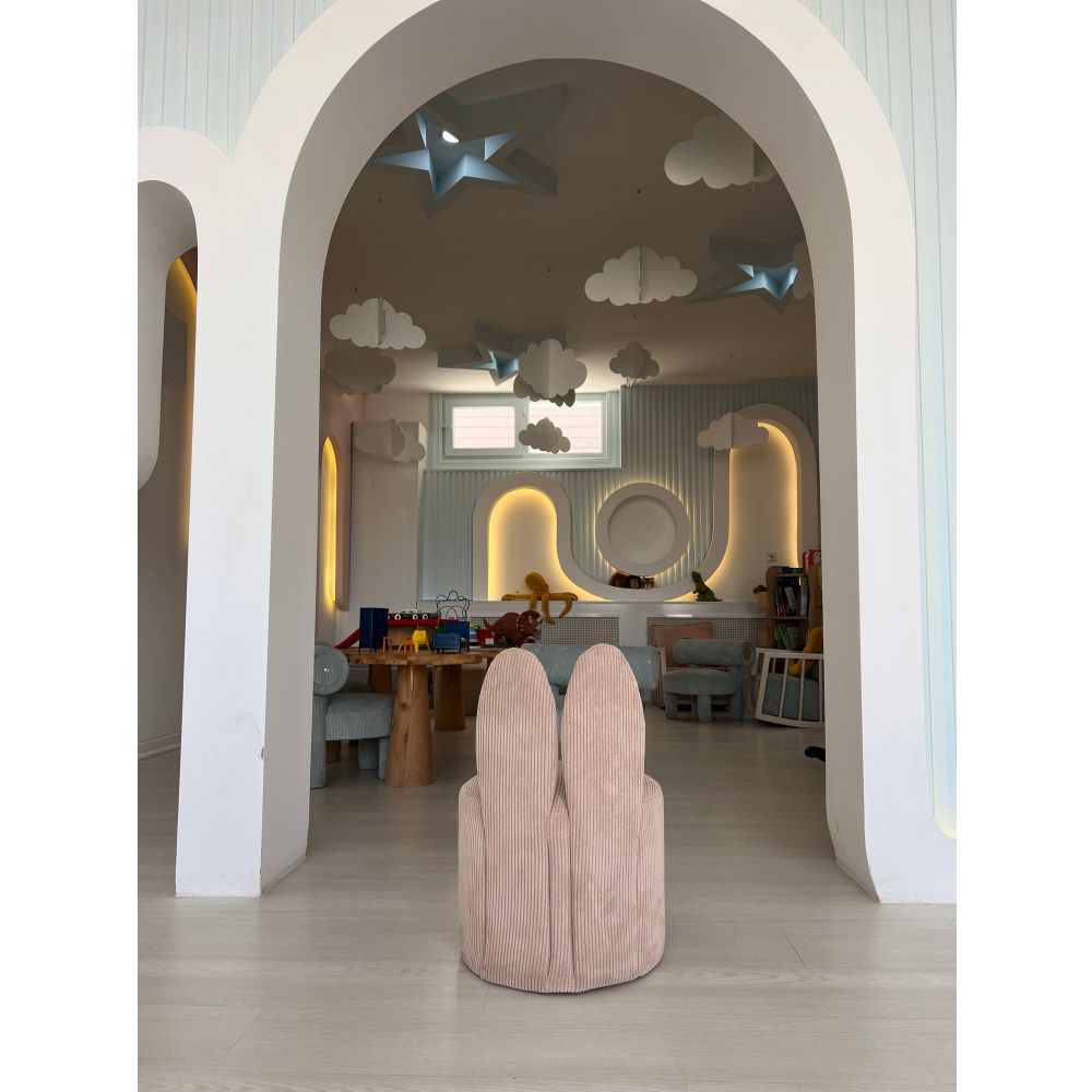 Bunny - Ružičasta Wing Chair slika 4