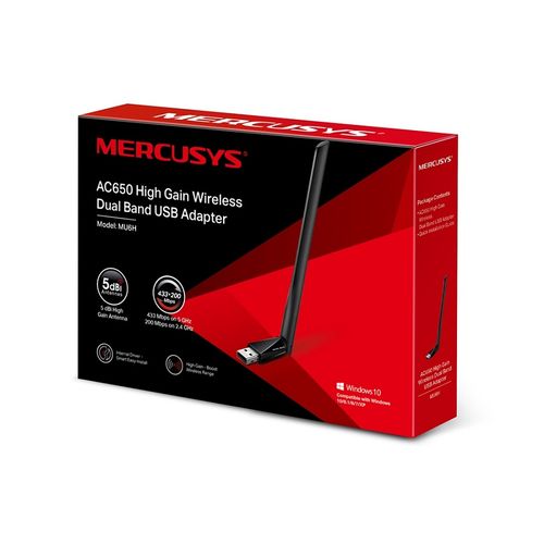 Mercusys MU6H, Wireless USB Adapter AC650 High Gain Dual Band slika 3