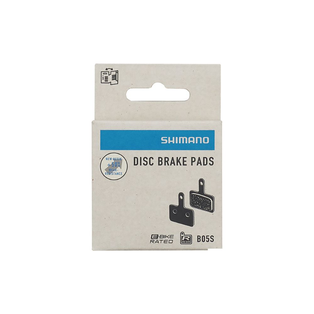 Pločice za disk Shimano Resin Pad W/O Fin (B05S-RX) - Izvrsna snaga kočenja slika 1
