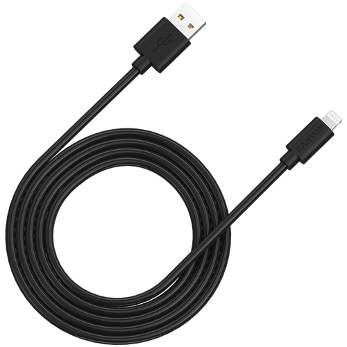 CANYON MFI C48 Lightning USB Kabel za Apple, 2M, Crni slika 1