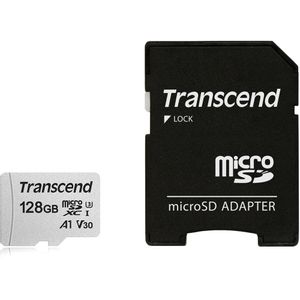 Transcend TS128GUSD300S-A 128GB microSD w/ adapter UHS-I U3 A1