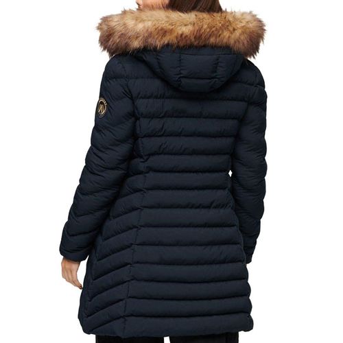 Superdry Jakna Fuji Faux Fur Hood Mid Length Za Žene slika 2