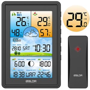 Meteorološka stanica s zaslonom BD-906 crna