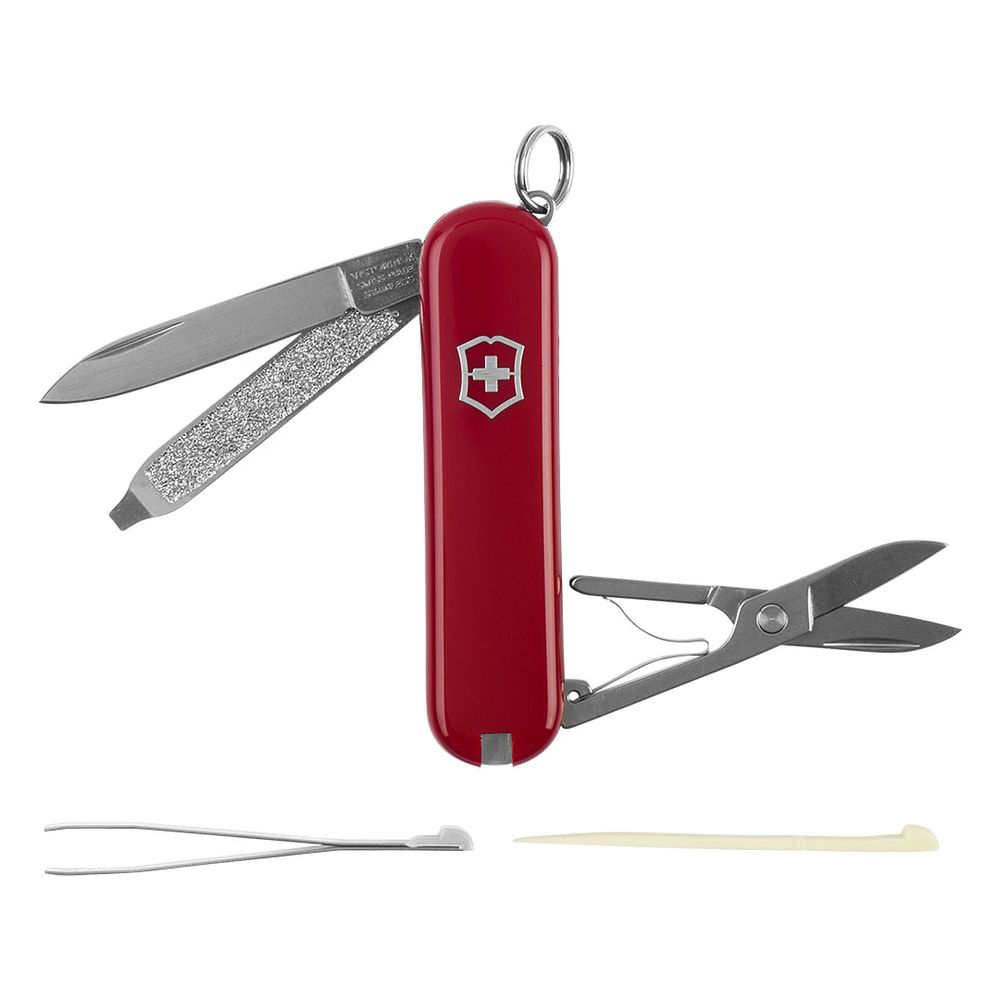 VICTORINOX CLASSIC,višenamjenski nož,7 funkcija,crveni slika 1