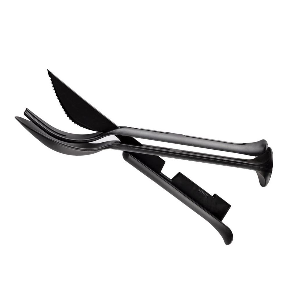 Evolite Set kašika, viljuška i nož Combo Cutlery, Crni slika 4
