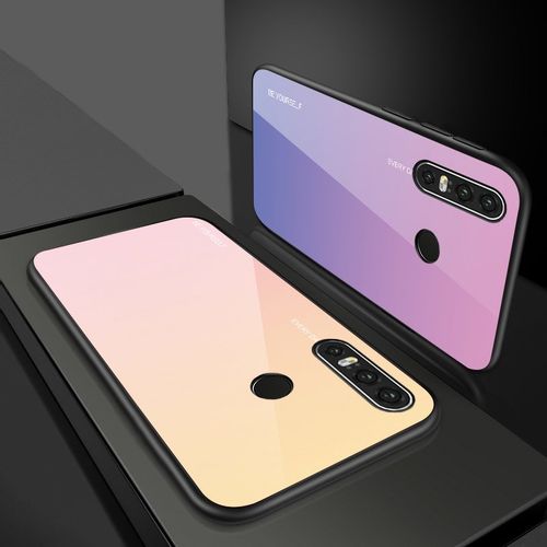 Maskica s kaljenim staklom za Huawei P30 Lite pink slika 6