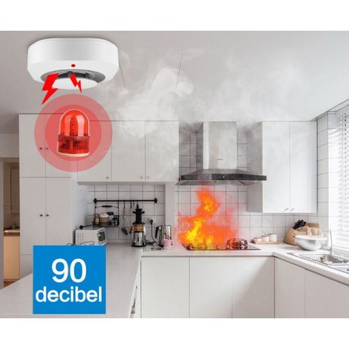 SMART-SMOKE Gembird Zigbee Wifi pametni senzor detektor dima 80DB alarm pozara slika 7