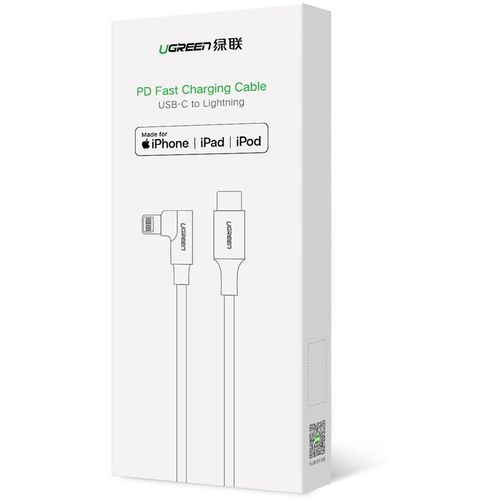 Ugreen Apple MFI Elbow USB Type C - Lightning kabel 3 A 150 cm slika 2