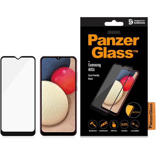 Panzerglass zaštitno staklo za Samsung Galaxy A02s case friendly black slika 1