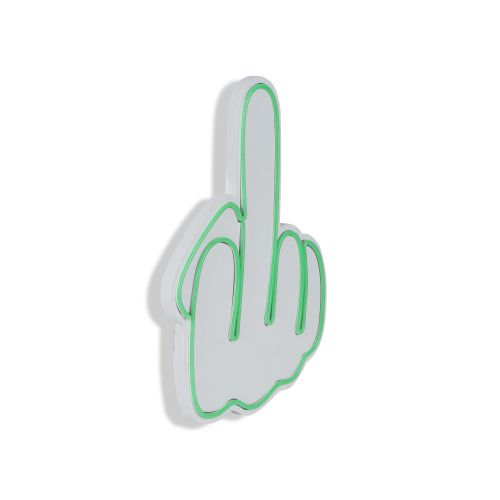 Wallity Ukrasna plastična LED rasvjeta, Middle Finger - Green slika 16