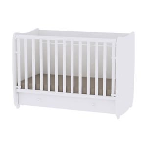 LORELLI DREAM Krevetić za Bebu s Mehanizmom Ljuljanja 3u1 White 120 x 60 cm