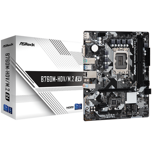 ASROCK B760M-HDV/M.2 D4 Matična ploča za stolna računala slika 1