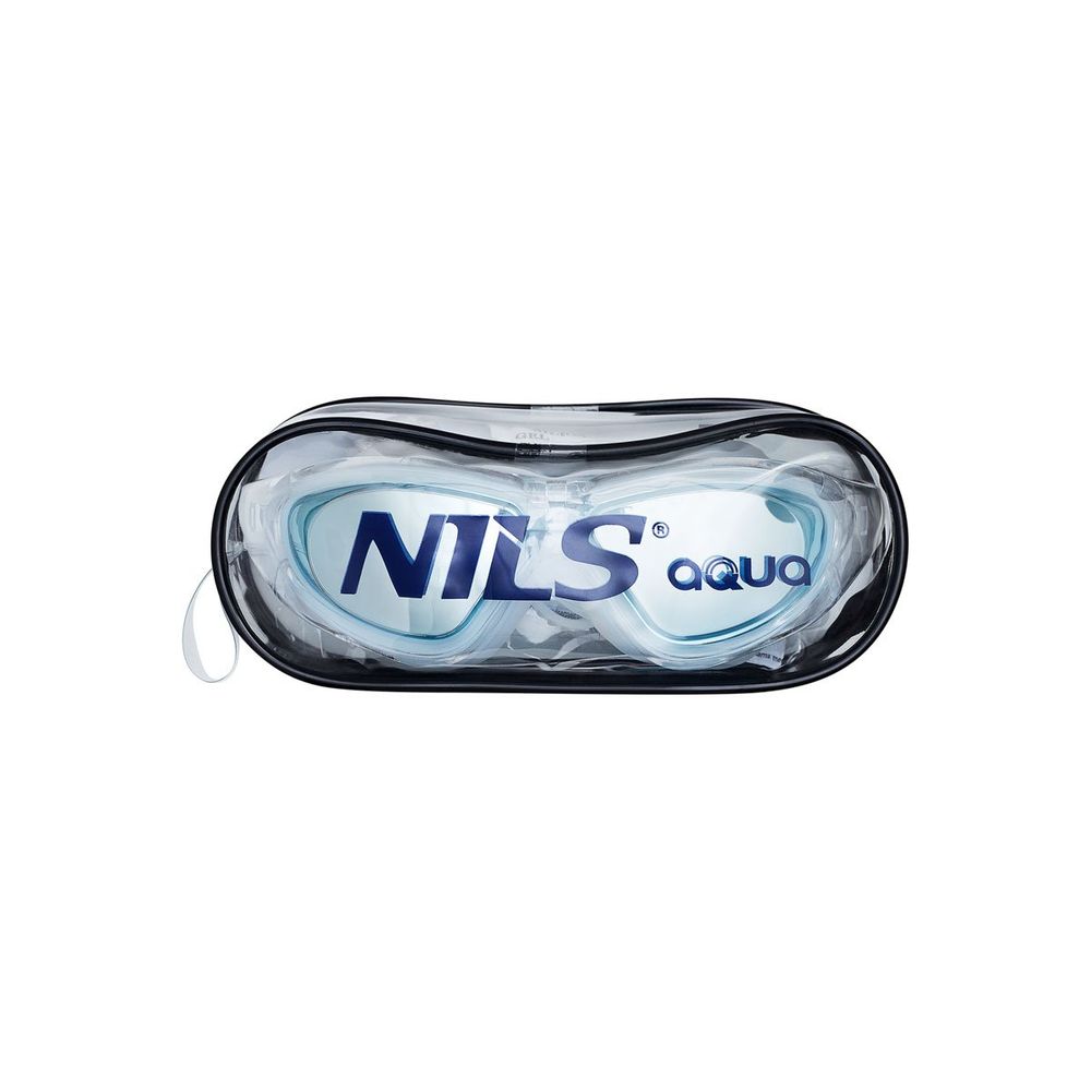 Nqg280maf bijele dječje naočale/maska za plivanje nils aqua slika 5