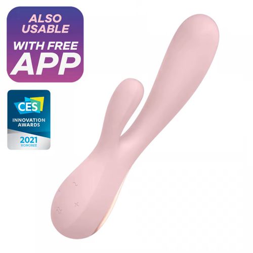 Vibrator G-točke Satisfyer Mono Flex s aplikacijom, ružičasti slika 1