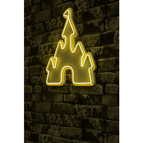 Wallity Ukrasna plastična LED rasvjeta, Castle - Yellow slika 1