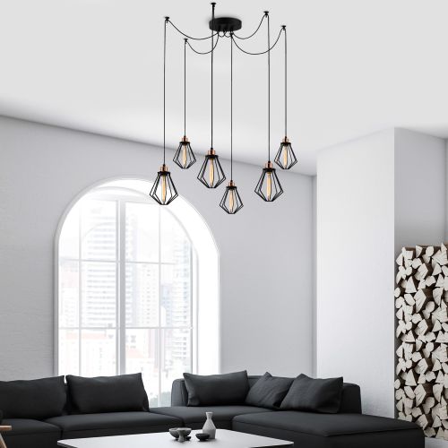 Oylat - N-1034 Black Chandelier slika 1