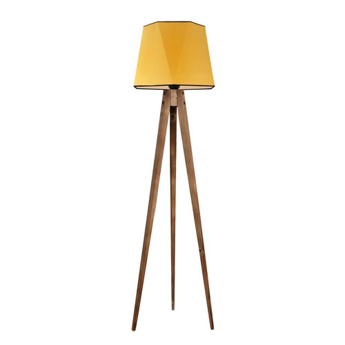 Tripod Lambader sa Hardal Abajur - Mustard Floor Lamp slika 2