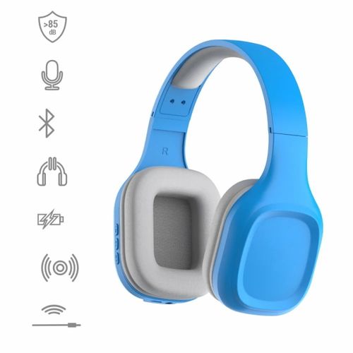 MANTA slušalice + mikrofon, za djecu i mlade, BT, naglavne, plave HDP802BL slika 3