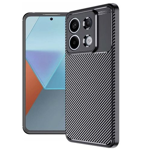 Techsuit – CarbonFiber maska za Xiaomi Redmi Note 13 Pro 5G / Poco X6 – crna slika 1