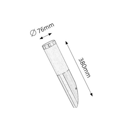 Rabalux Inox torch spoljna zidna lampa E27 60W IP44 Spoljna rasveta slika 2