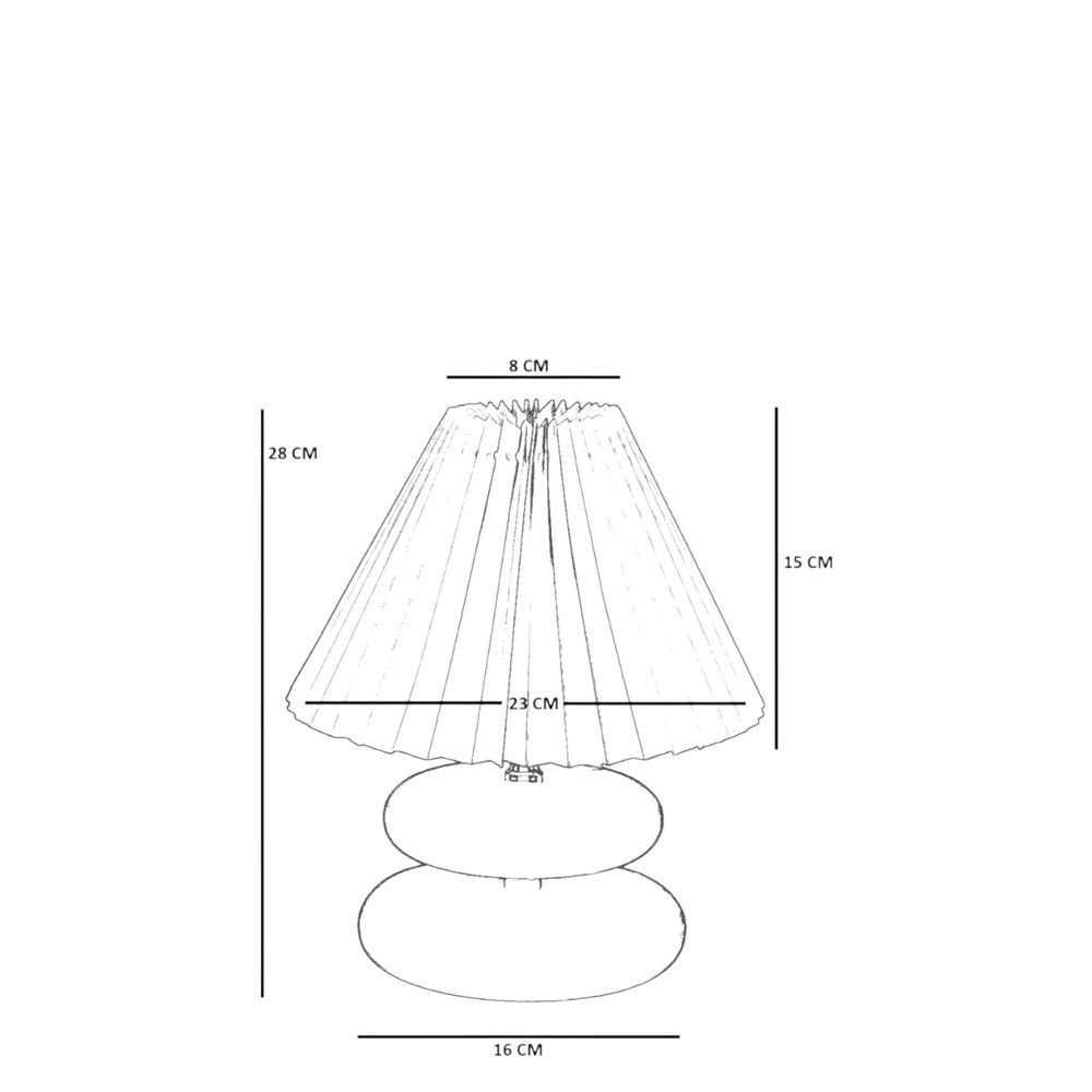 Opviq Stolna lampa 897, krem, orah slika 5