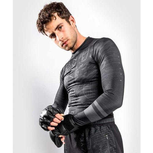 Venum YKZ21 Rashguard Dugi Rukav Crno-Crni XL slika 1