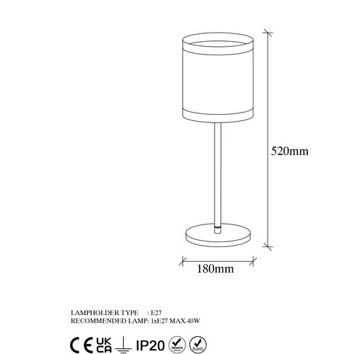 Opviq Stolna lampa, 942FLG1362 slika 5