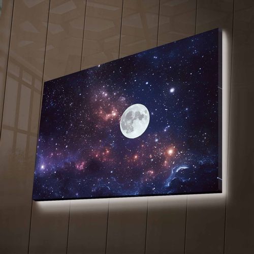 Wallity Slika dekorativna platno sa LED rasvjetom, NASA-027 slika 1