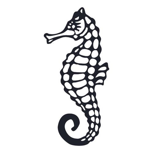 Wallity Metalna zidna dekoracija, Seahorse slika 3