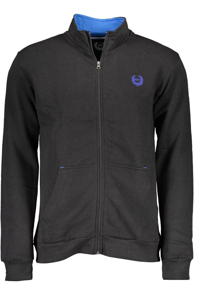 Gianmarco Venturi Black Cotton Men's Sweatshirt main image 1