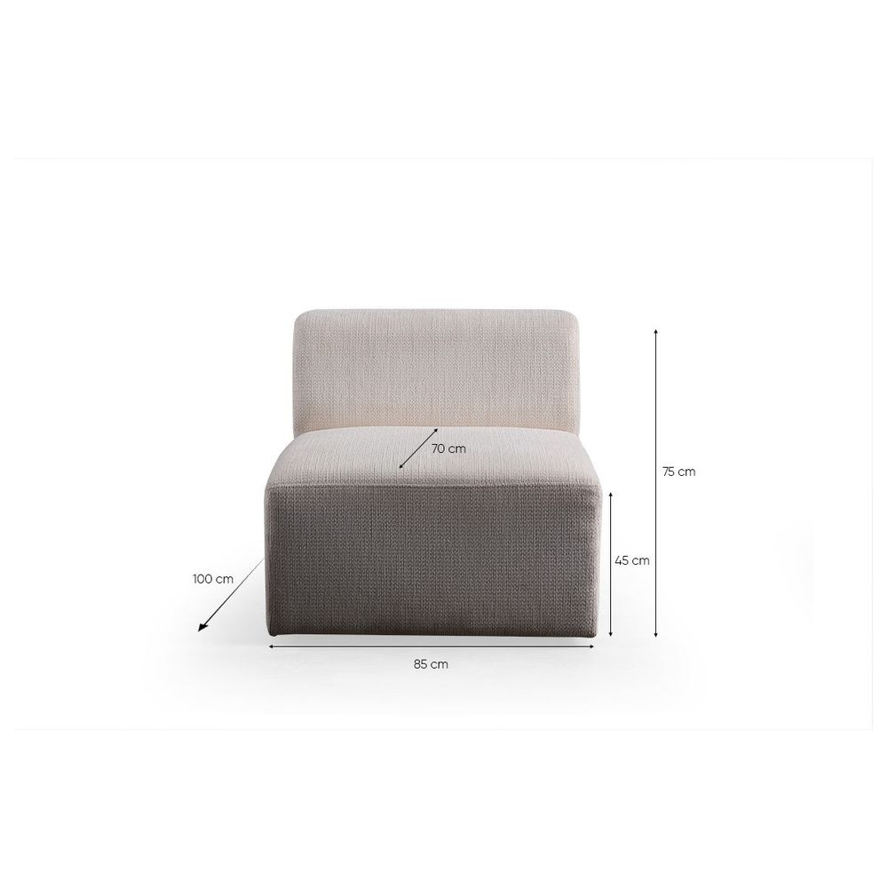 Ugaona Sofa Melva (L1,5 + O1 + C + O2 + Chl Desno + Stolić) - boja: bijela slika 14