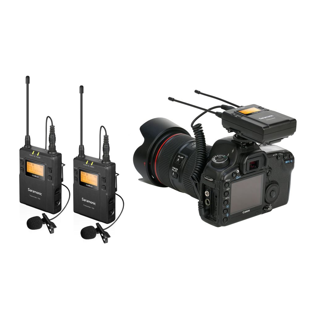 Saramonic UHF wireless mikrofon with 2 transmitters slika 4